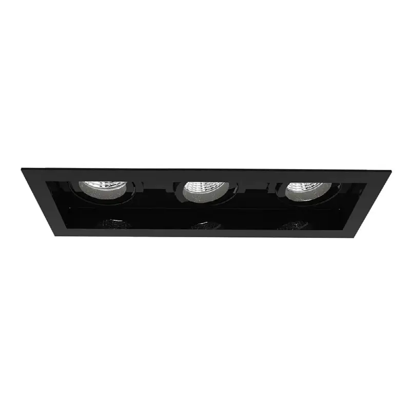Amigo 15W 3 Lights Trim Downlight 3000K Black