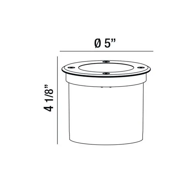 Ravanne, LED Ingrnd, Rd, 1X7W, Ss