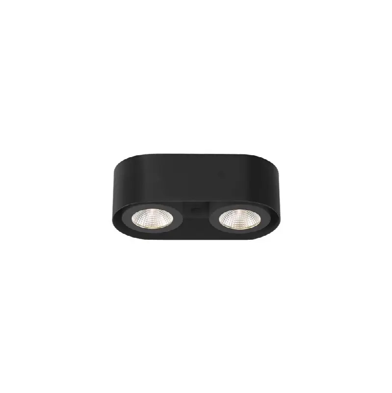 Nymark, 2Lt LED Surface Mnt, Blk