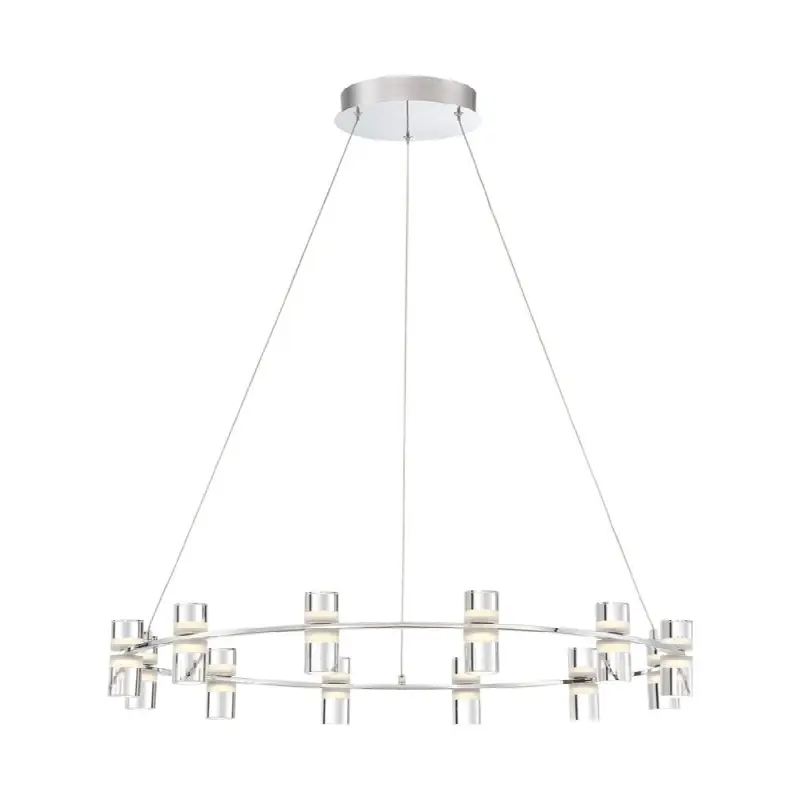 Netto, Chandelier, 12-Light, 33", Chrome