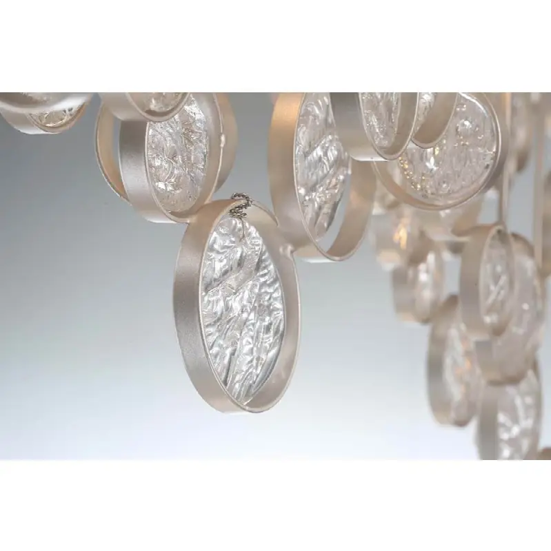 Trento, Chandelier, 15-Light, 56", Chrome, Clear Glass