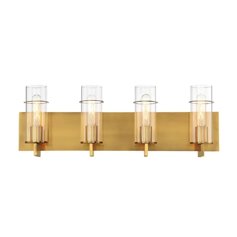 Pista, Vanity, 4Lt, 26", Gold, Clear Glass