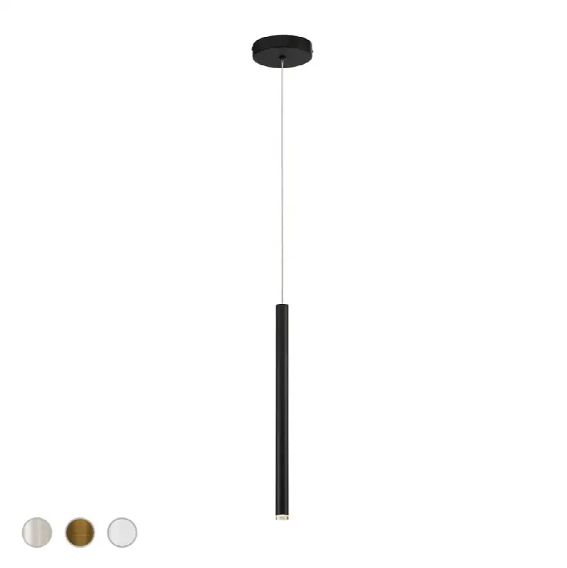 Navada, Pendant, 16", Matte Black