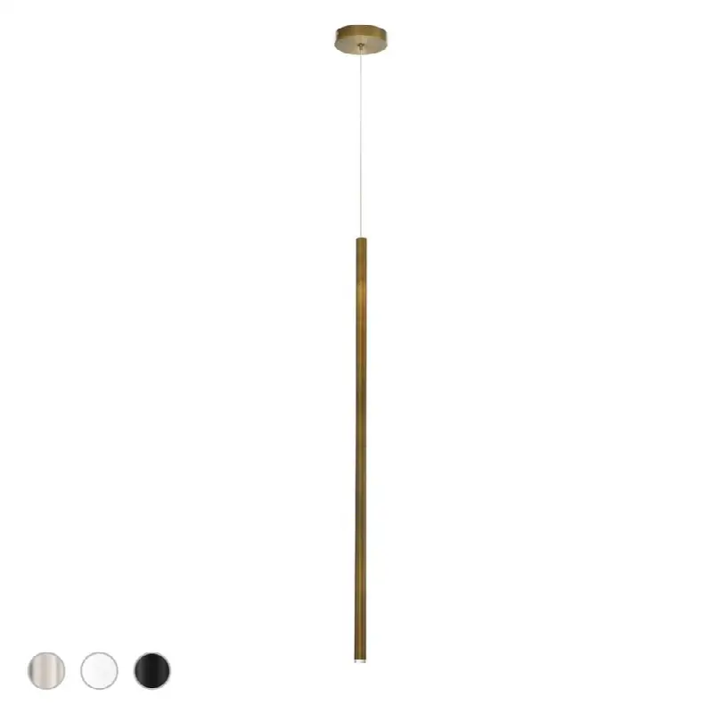 Navada, Pendant, 36", Brushed Brass