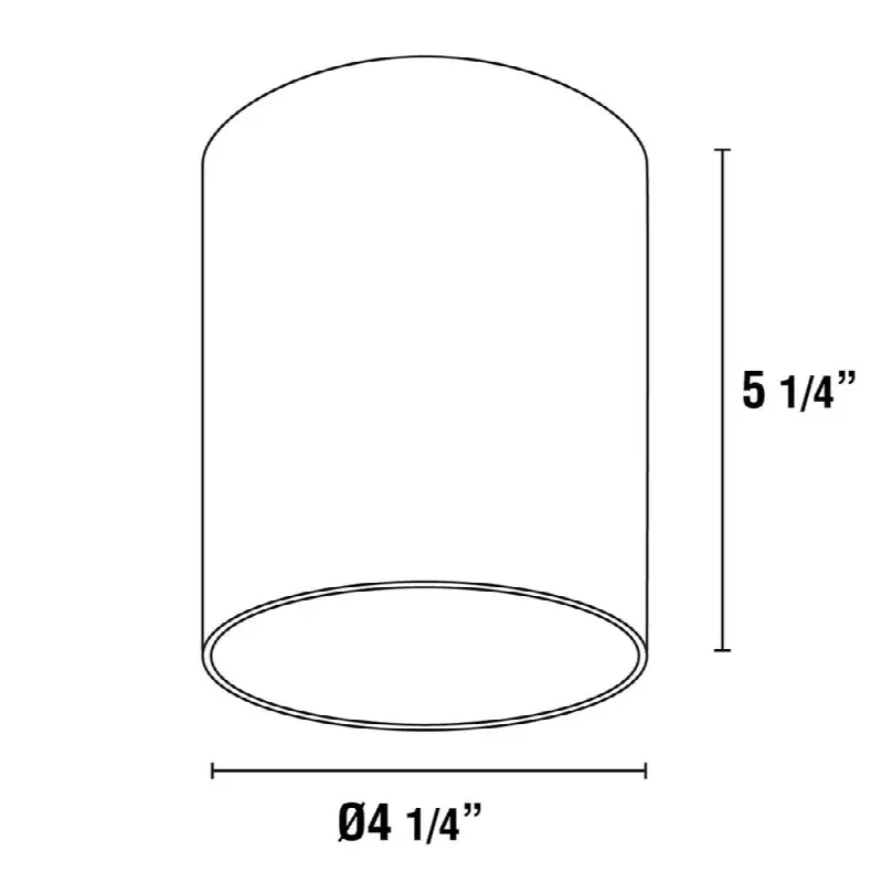 Cask, 1Lt LED Flushmount, 8W, Wht