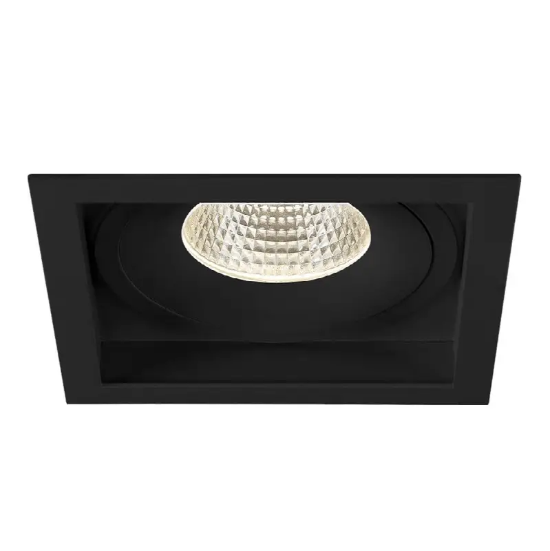 Amigo 26W 1 Light Square Trim Downlight 3000K Black