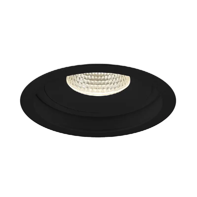 Amigo 26W 1 Light Round Trim Downlight 3000K Black