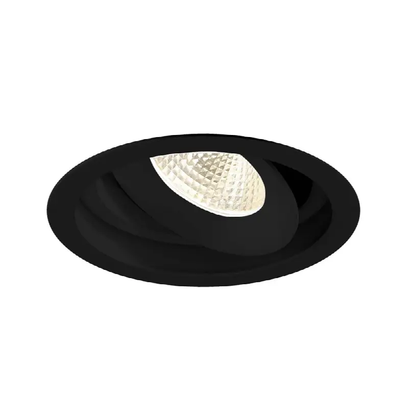 Amigo 26W 1 Light Round Trim Gimbal 3000K Black