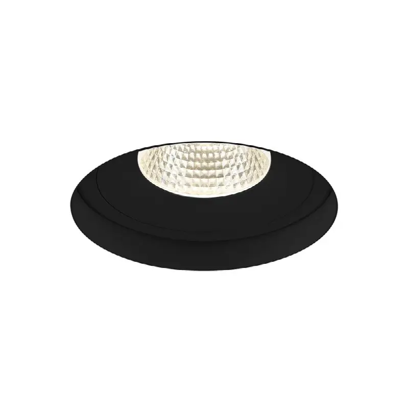 Amigo 26W 1 Light Round Trimless Downlight 3000K Black