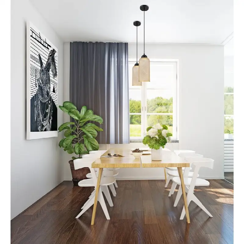 Kenmore, Pendant, 14", Gold, Black Steel
