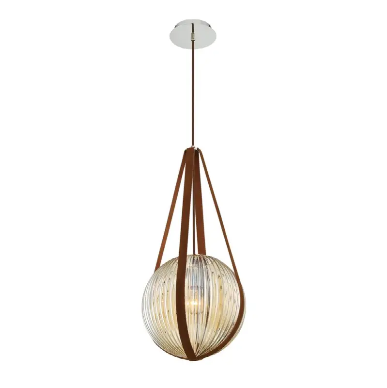 Rosemount, Pendant, 12", Chrome, White Glass
