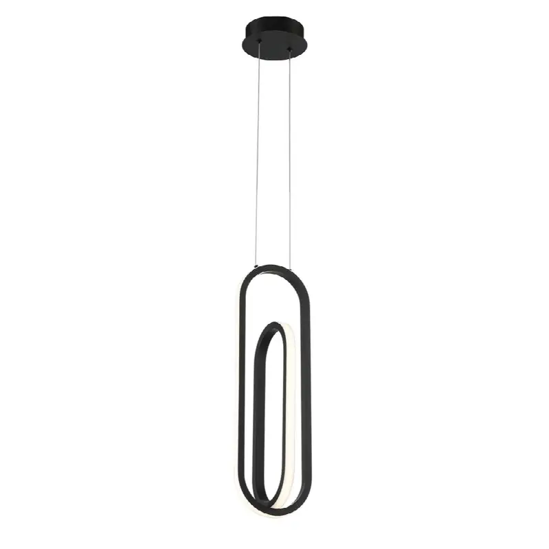 Demark, Pendant, 22", Matte Black