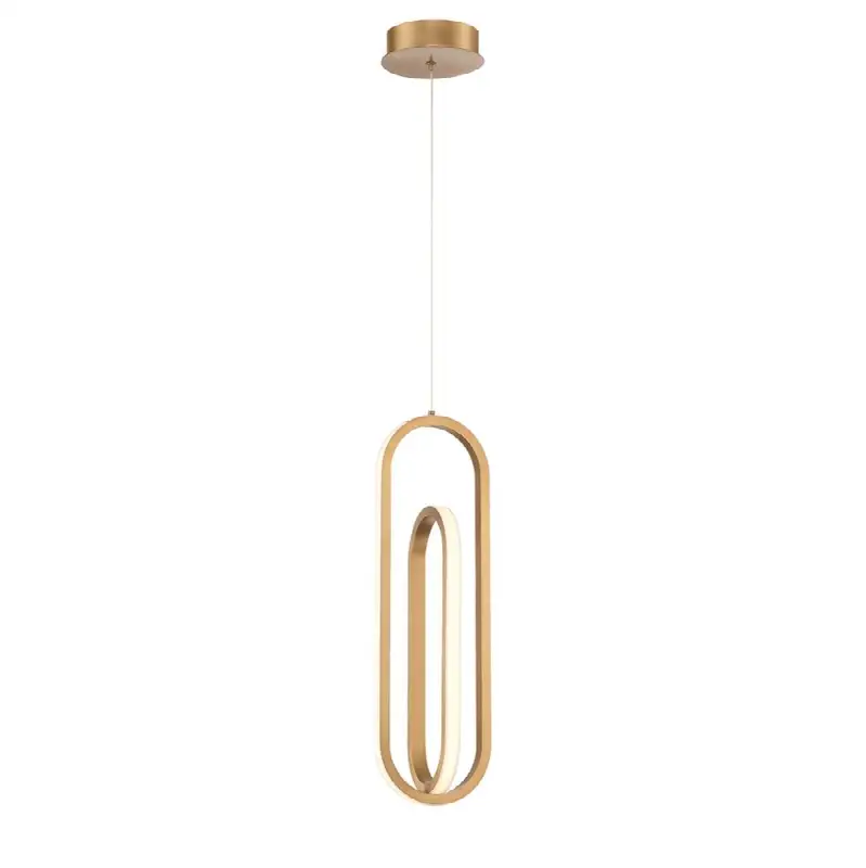 Demark, Pendant, 22", Matte Gold