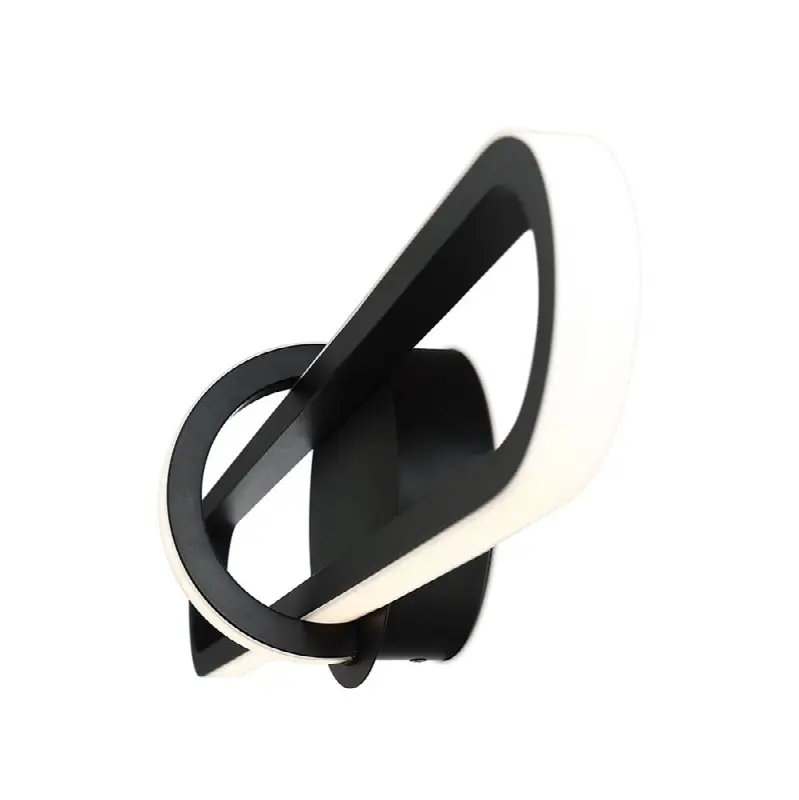 Botton, Wall Sconce, 24", Matte Black, White Acrylic