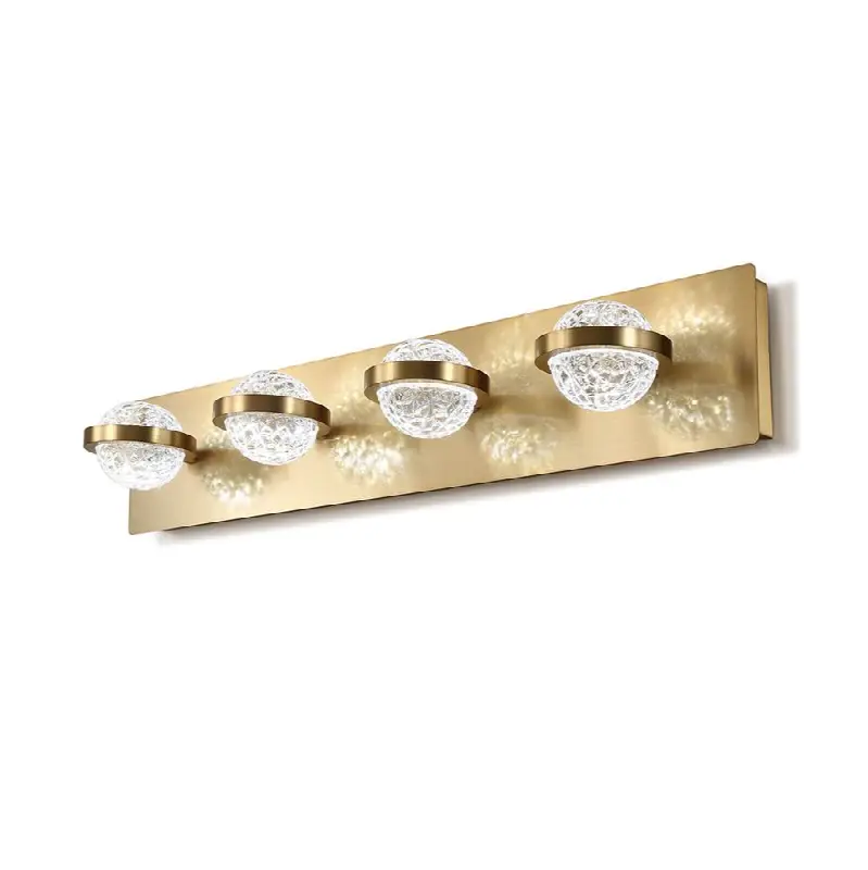 Ryder, Vanity, 4Lt, 26", Gold, Clear Glass