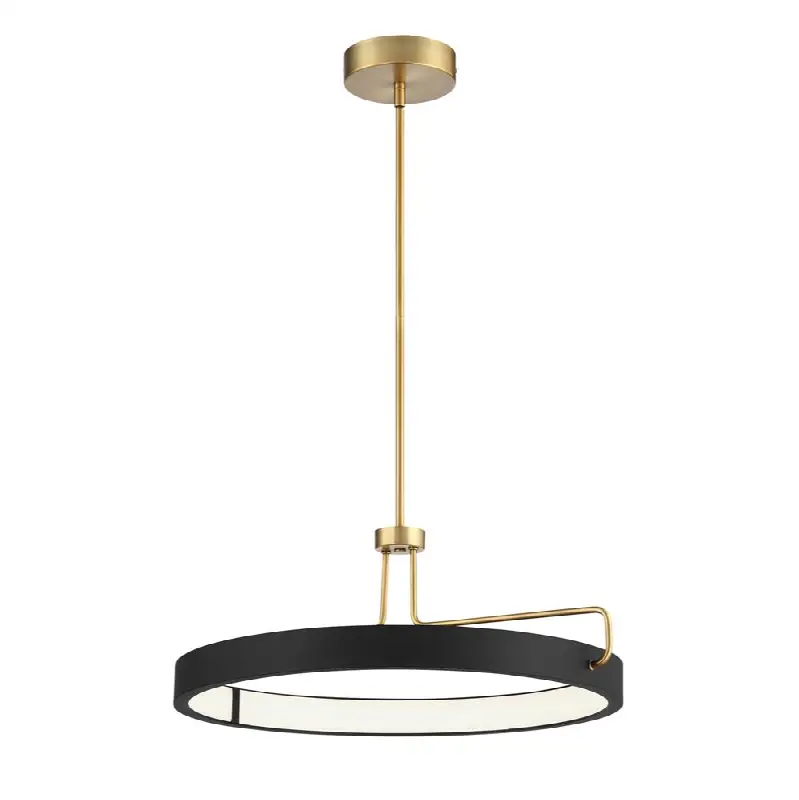Pemberton, Pendant, 26", Brushed Brass
