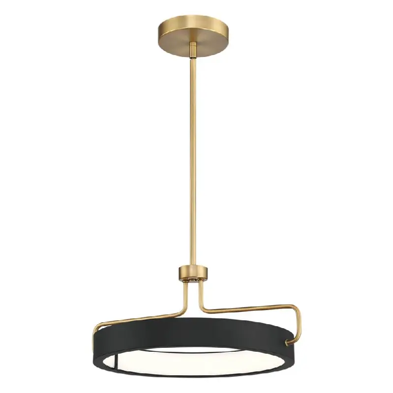 Pemberton, Pendant, 18", Brushed Brass