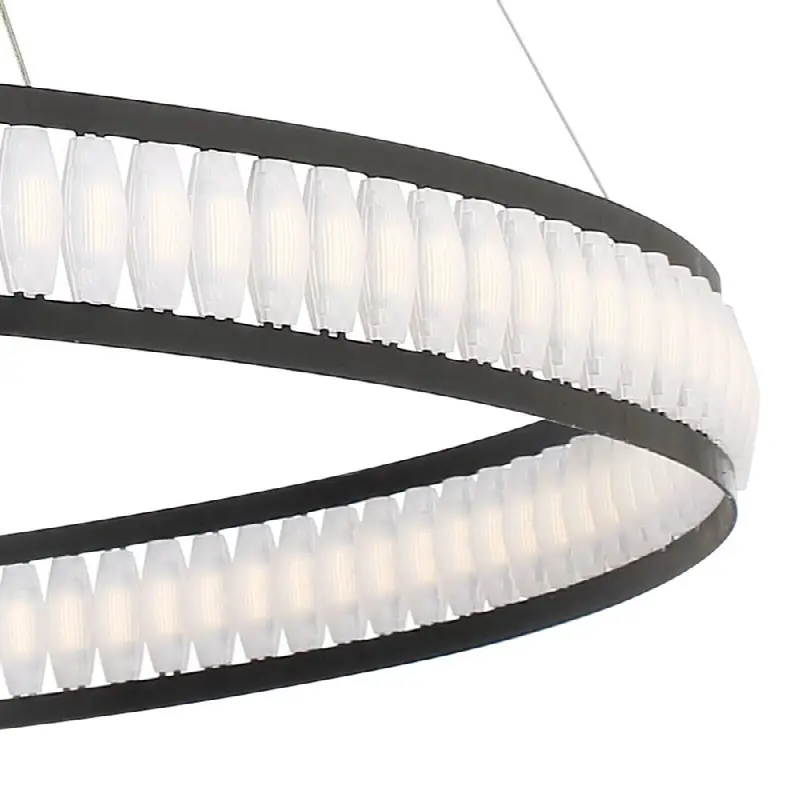Forster, Pendant, 28", Matte Black