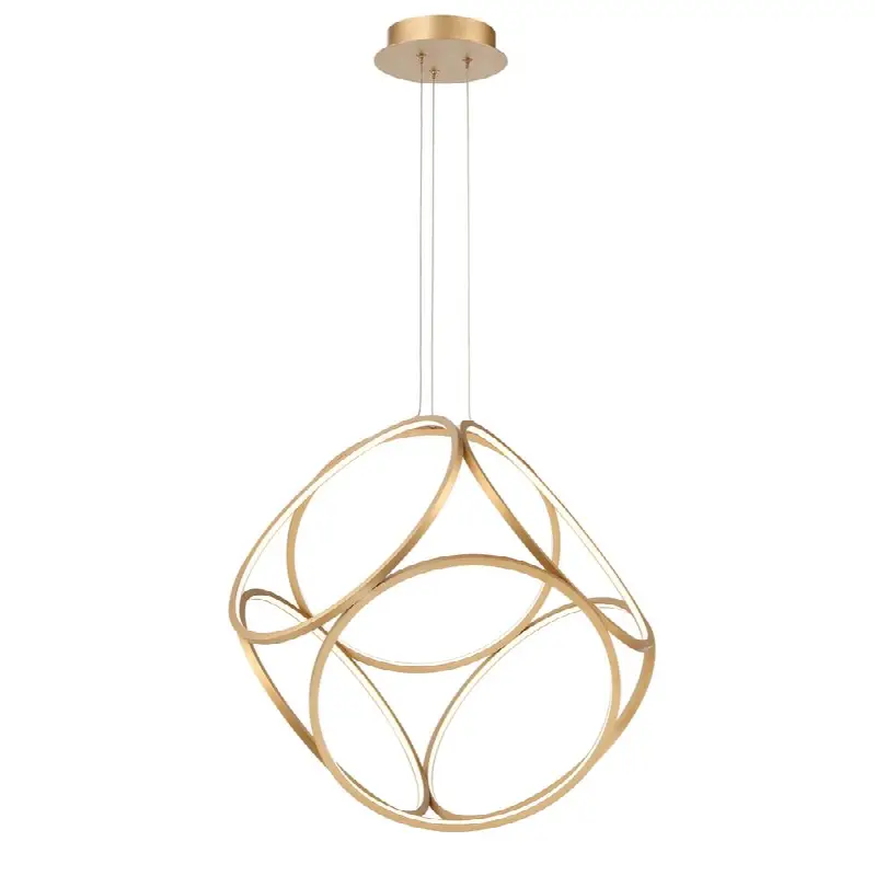 Glenview, Pendant, 24", Brushed Gold