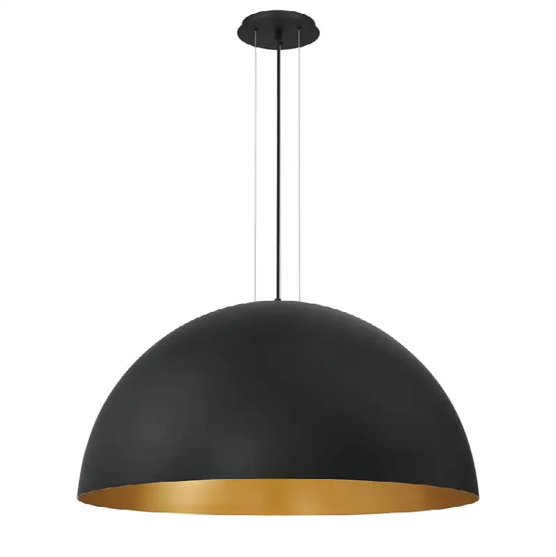 Laverton, Chandelier, 36", Gold-Black Mix