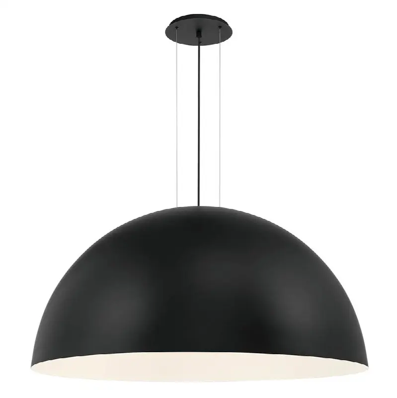 Laverton, Chandelier, 47", Matte Black, Black Steel