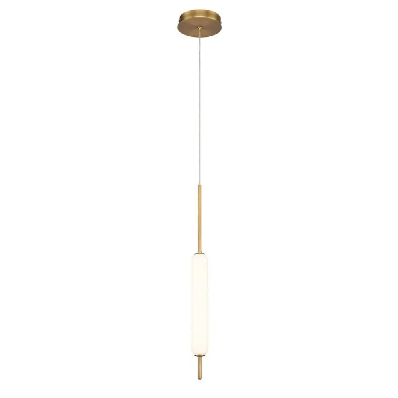 Cumberland, Pendant, 22", Gold, White Glass