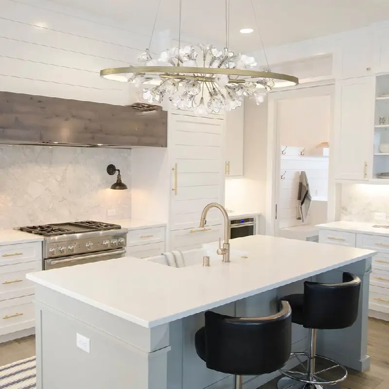 Clayton, Chandelier, 43", Brushed Silver