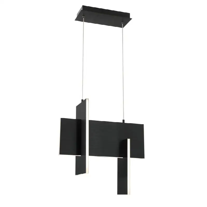 Coburg, Chandelier, 20", Anodized Black