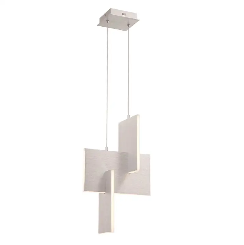 Coburg, Pendant, 23", Anodized Silver