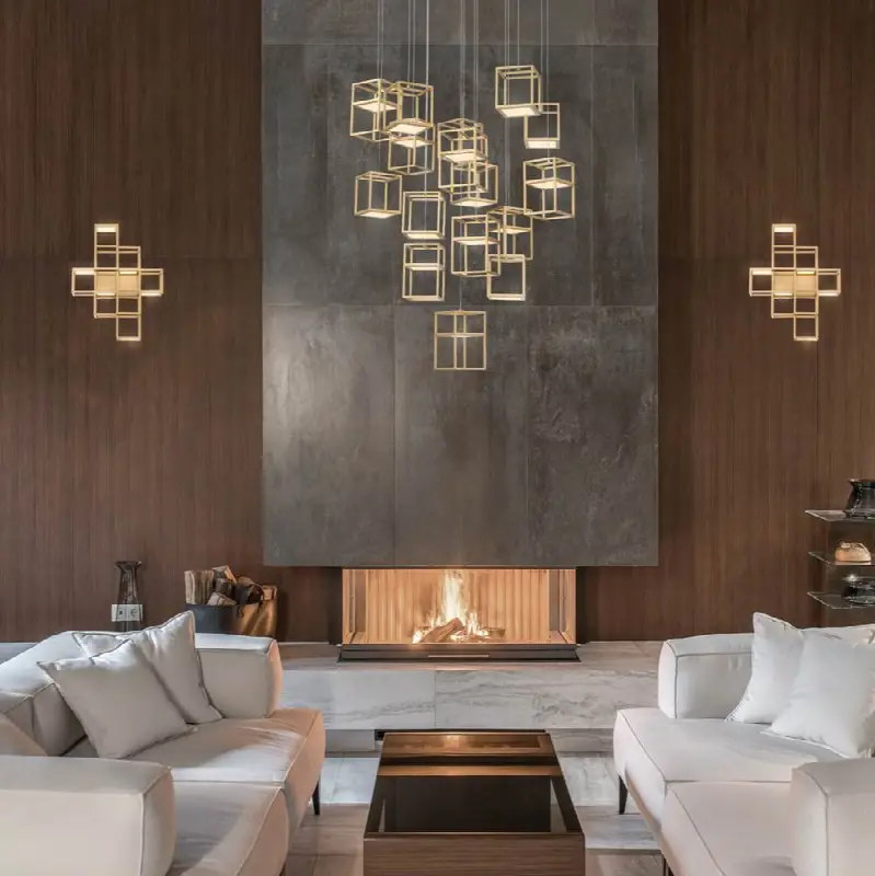 Ferro, Chandelier, 16-Light, 32", Matte Gold