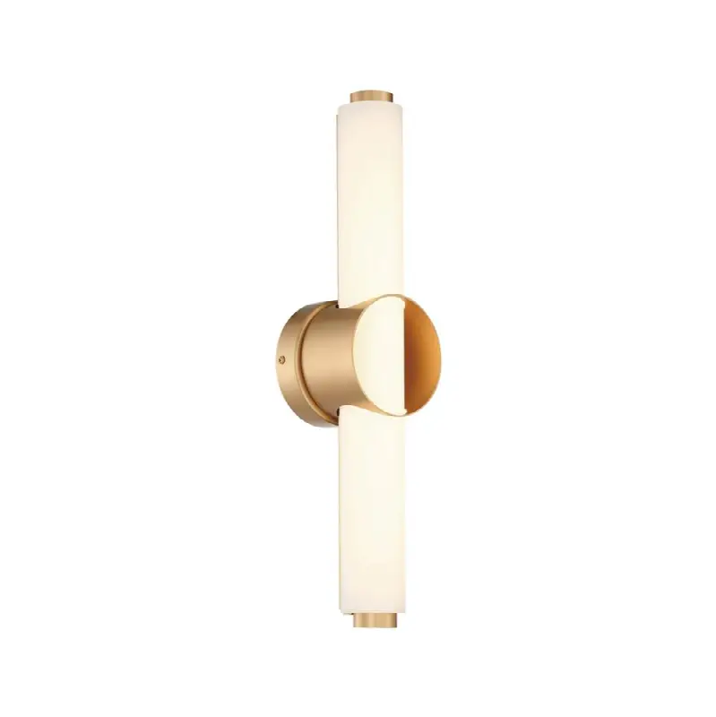 Santoro, Vanity, 20", Gold, White Glass