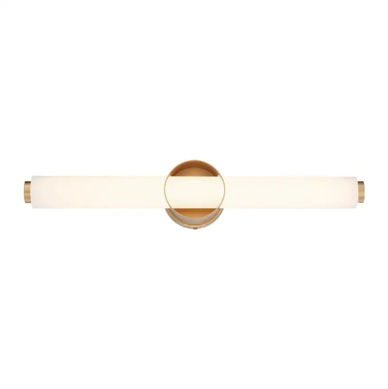 Santoro, Vanity, 25", Gold, White Glass