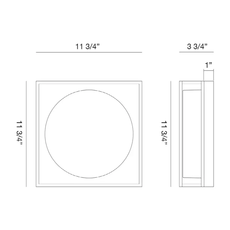 Rover, Flush Mount, 12", Satin Gold Paint, White Glass