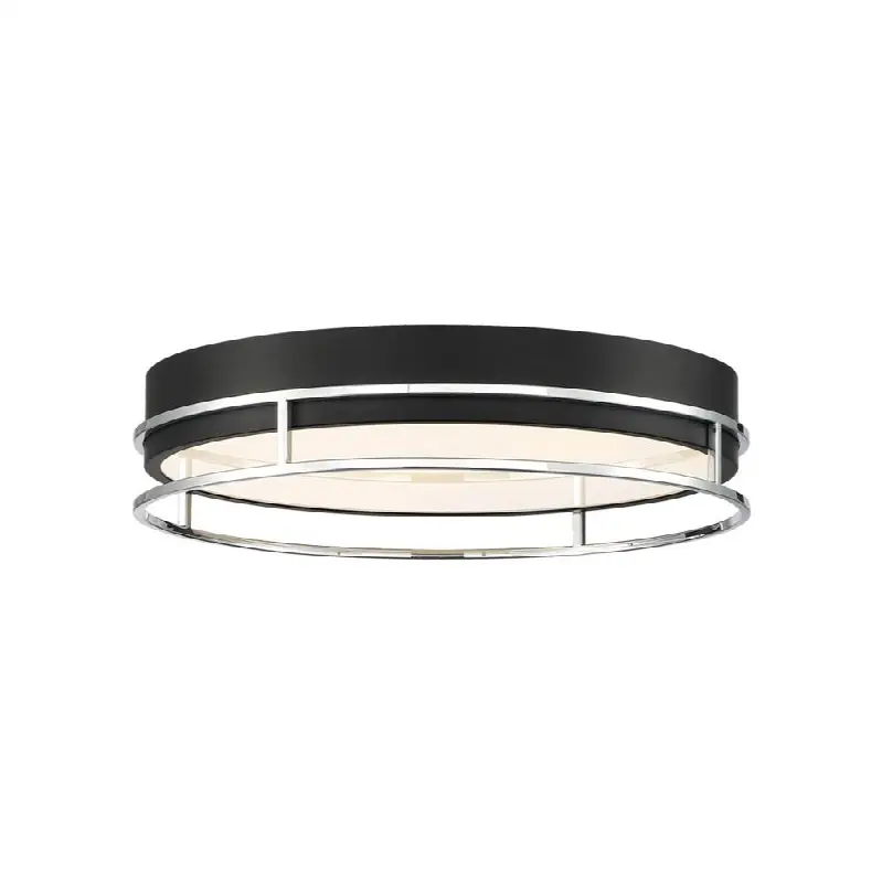 Grafice, Flush Mount, 18", Silver-Black Mix