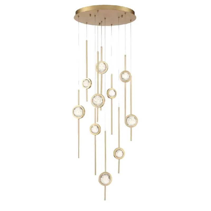 Barletta, Chandelier, 10-Light, 24", Gold