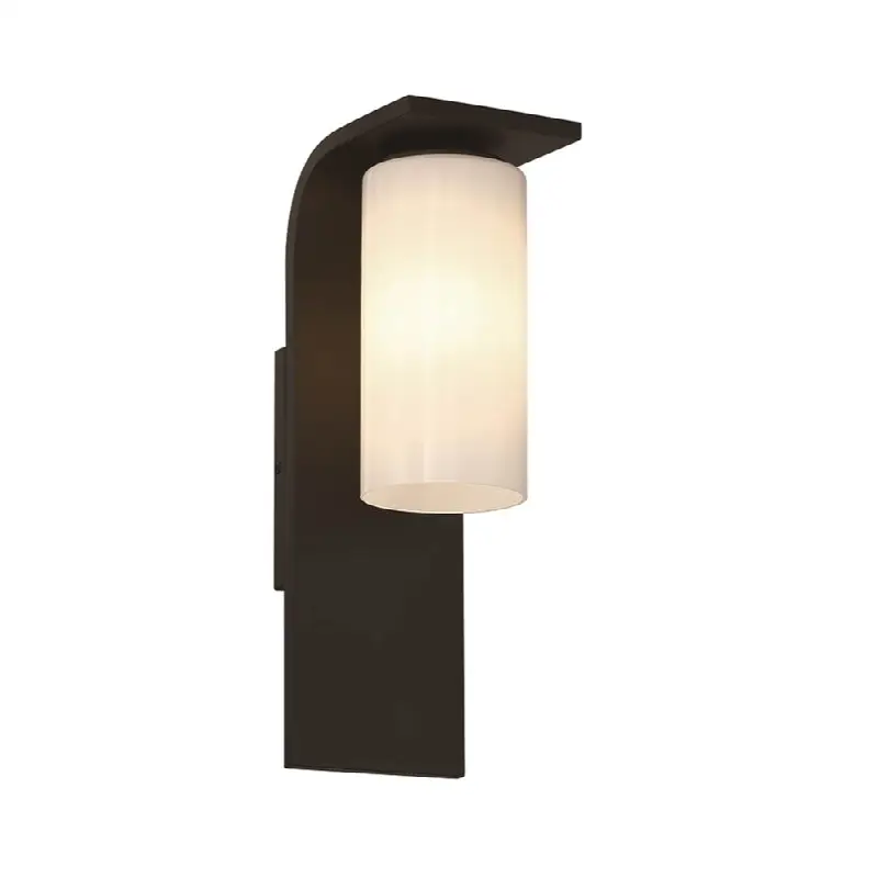 Colonne, Outdoor, 20", Powder Coat Black, Clear Glass
