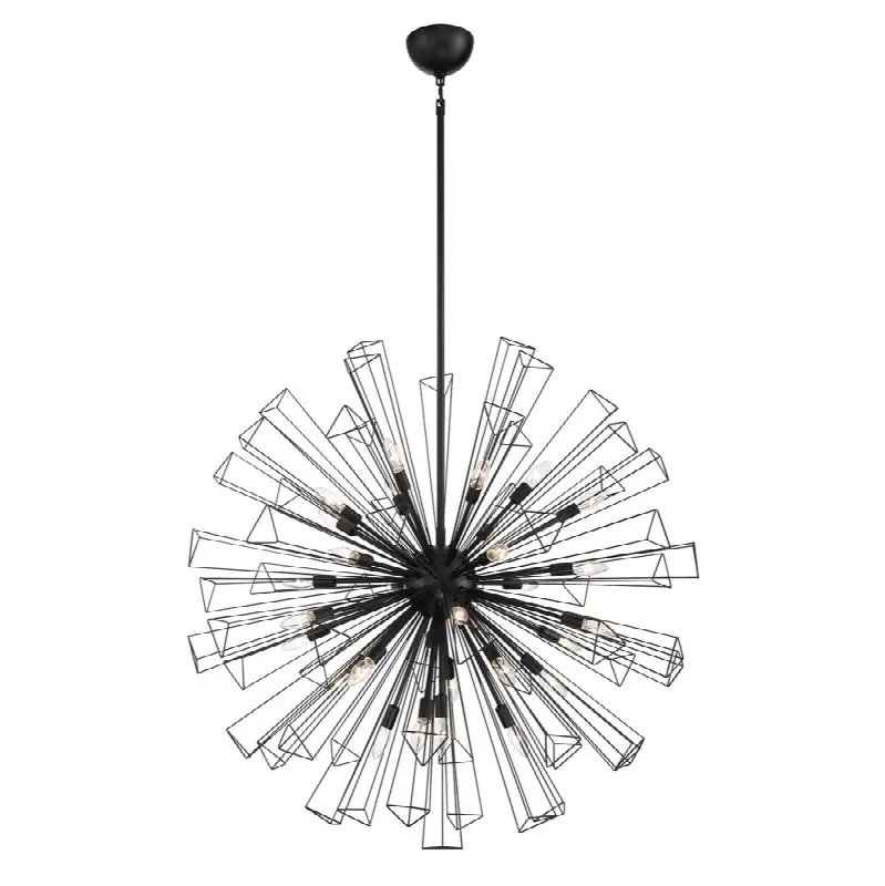 Dendelio, Chandelier, 29-Light, 40", Matte Black