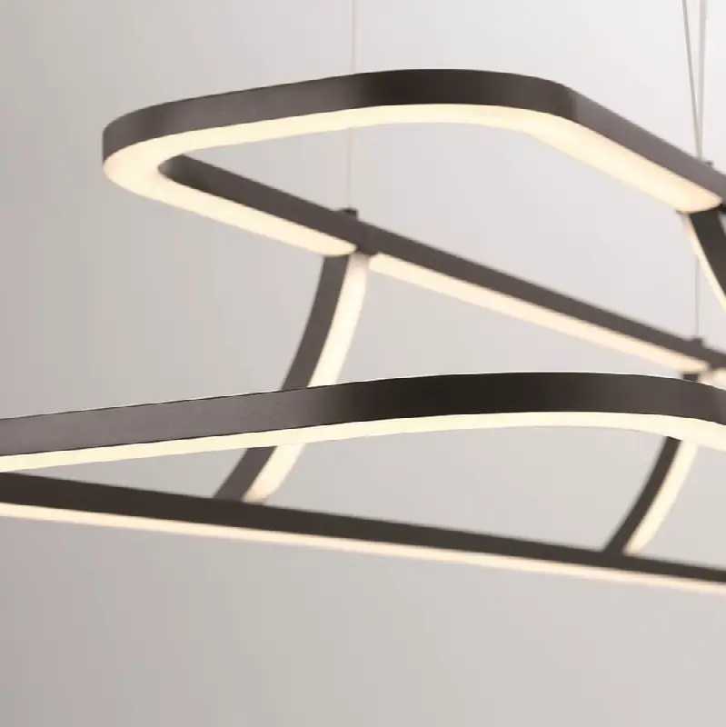 Cadoux, Chandelier, 44", Matte Black, Clear Glass