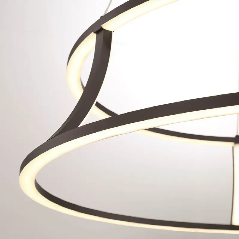 Cadoux, Chandelier, 30", Matte Black, White Glass