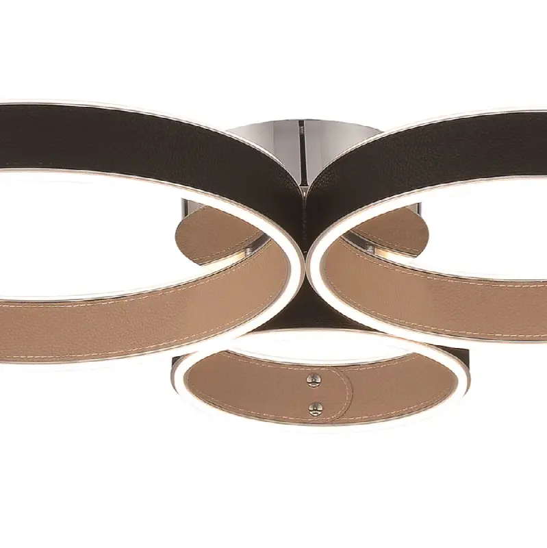 Verdura, Flush Mount, 25", Matte Black, White Acrylic