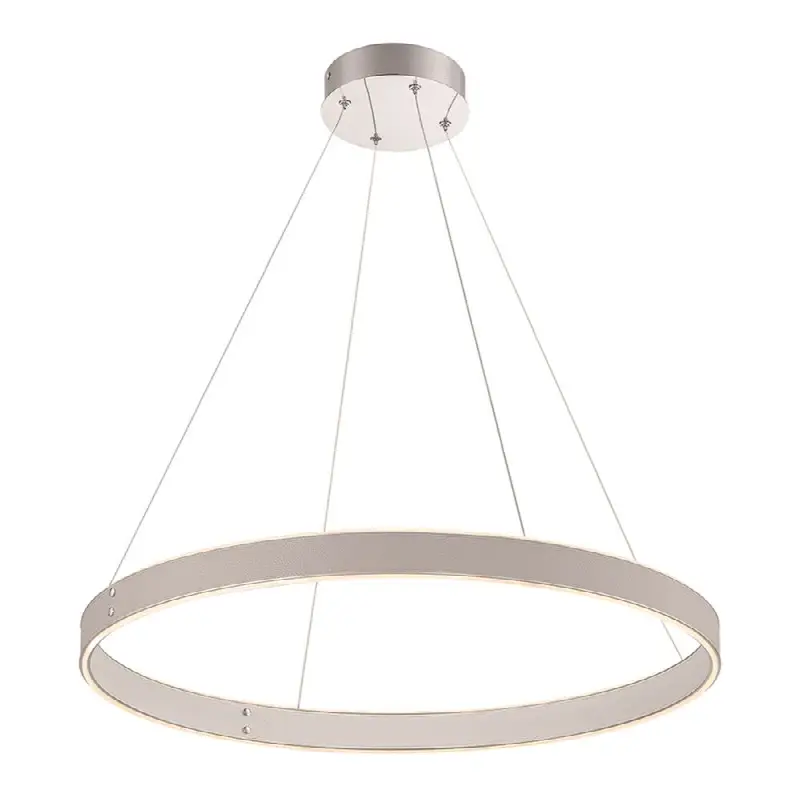 Verdura, Pendant, 29", Matte Grey, White Acrylic