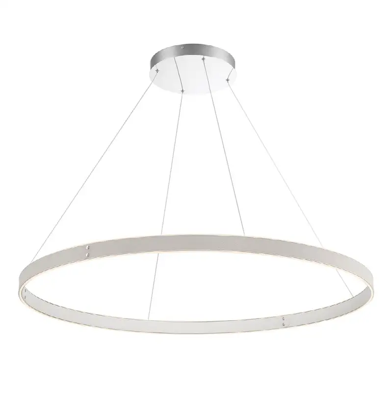 Verdura, Chandelier, 45", Matte Grey, White Acrylic