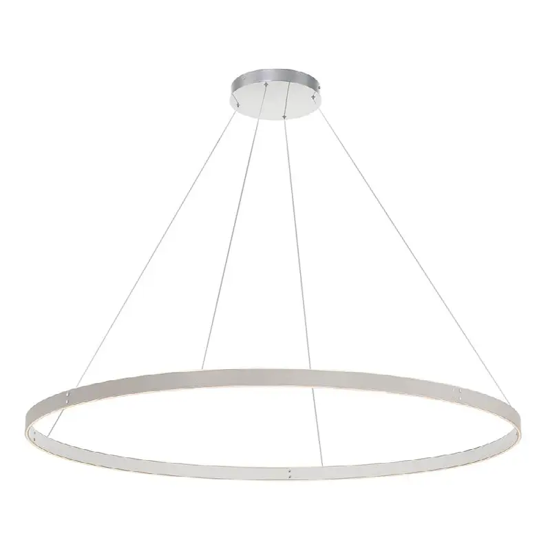 Verdura, Chandelier, 60", Matte Grey, White Acrylic
