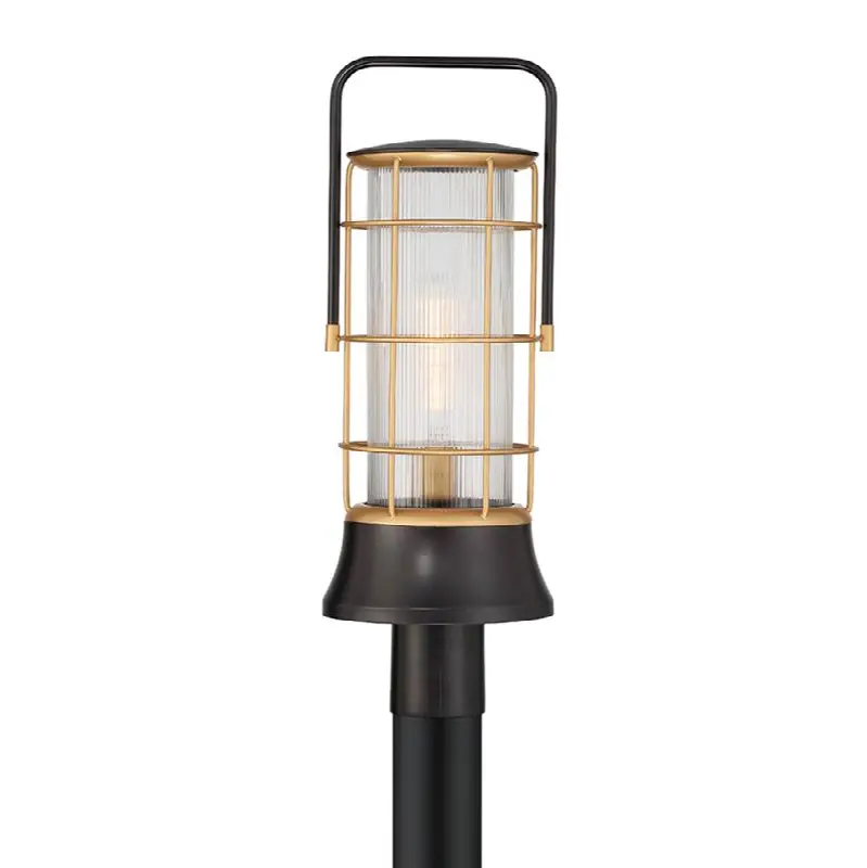Rivamar, Outdoor, 23", Gold-Black Mix, Clear Glass