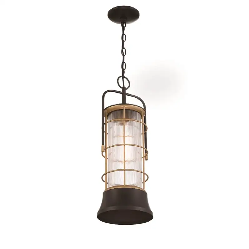 Rivamar, Outdoor, 23", Gold-Black Mix, Clear Glass