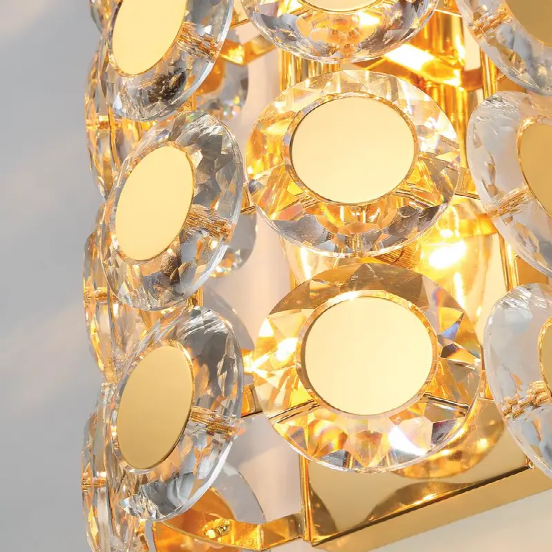 Perrene, Wall Sconce, 2-Light, 19", Gold, Clear Glass