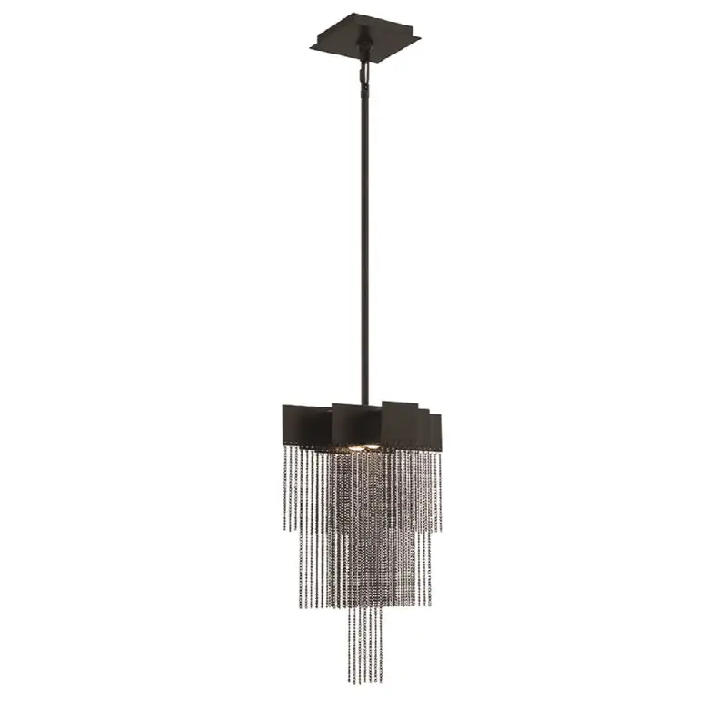 Bloomfield, Pendant, 18", Matte Black, Black Aluminum