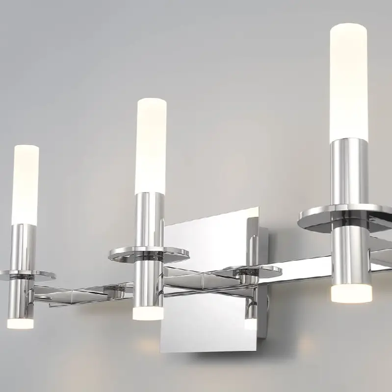 Torna, Vanity, 3Lt, 24", Polished Nickel, White Acrylic