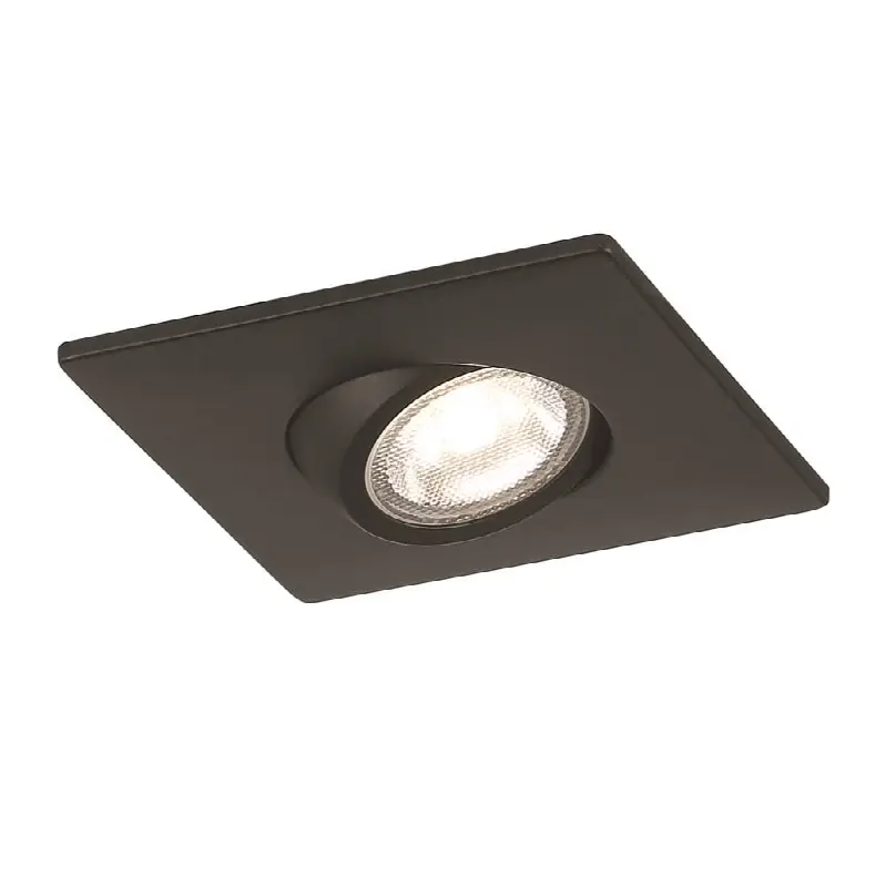 Midway 2" 5W 1 Light Squard Gimbal Trim 5CCT Black