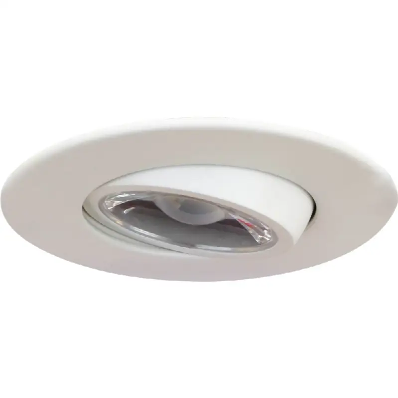 Midway 3" 8W 1 Light Round Gimbal Trim 5CCT White